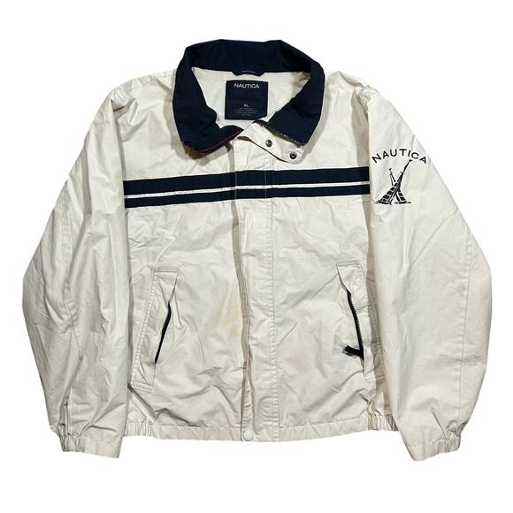 Nautica Windbreaker Sailing Full Zip Jacket Men’s XL - Picture 1 of 5